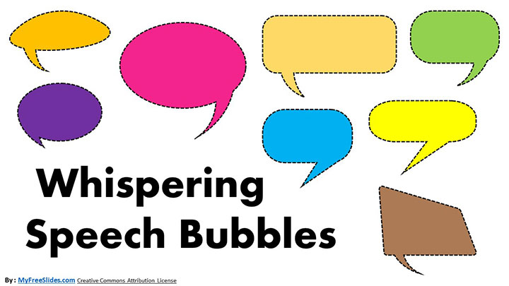 Free Whispering Speech Bubble