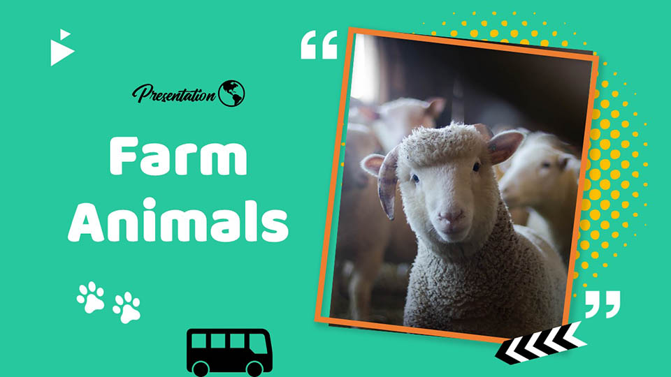 Farm Animals PowerPoint Template and Google Slides Themes : MyFreeSlides
