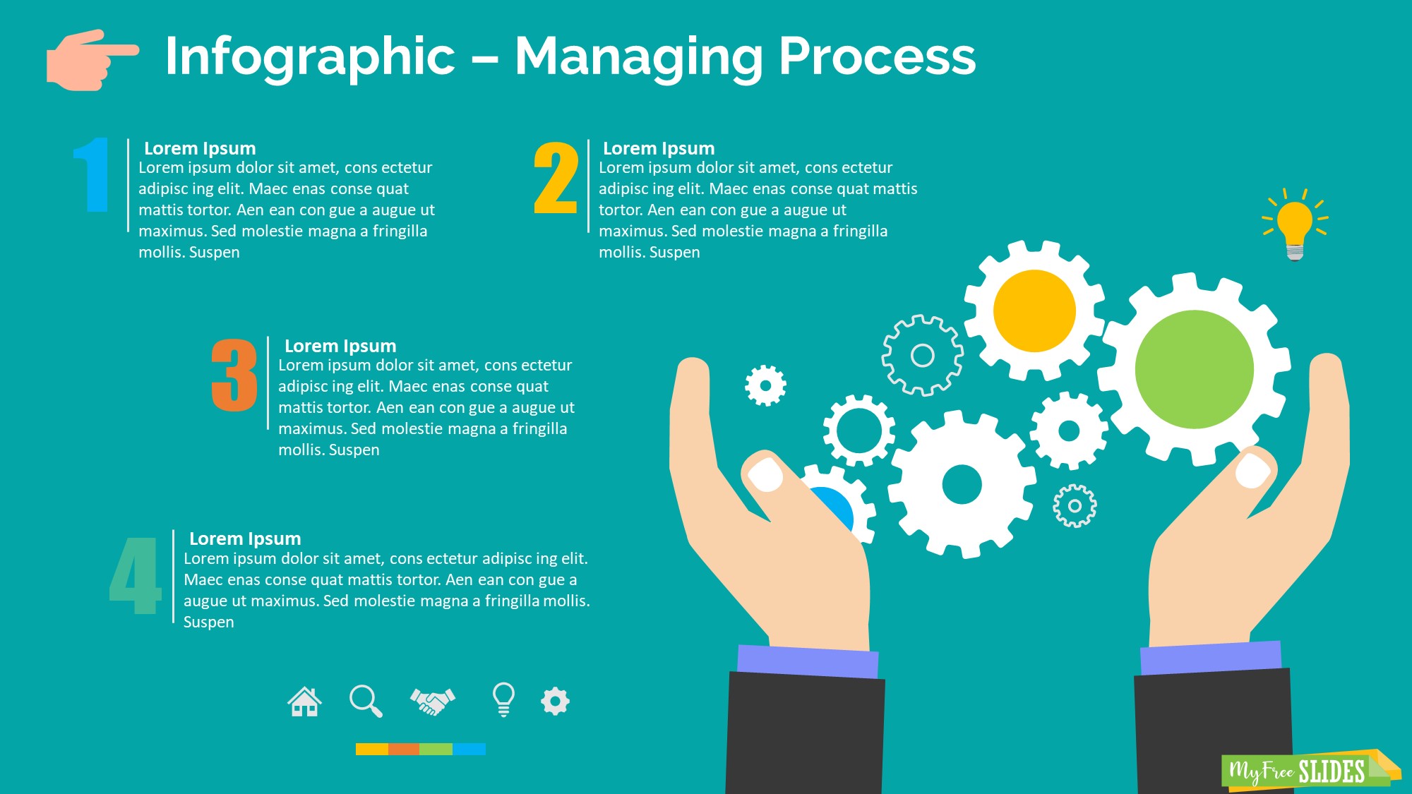 Managing Process Infographic Slide