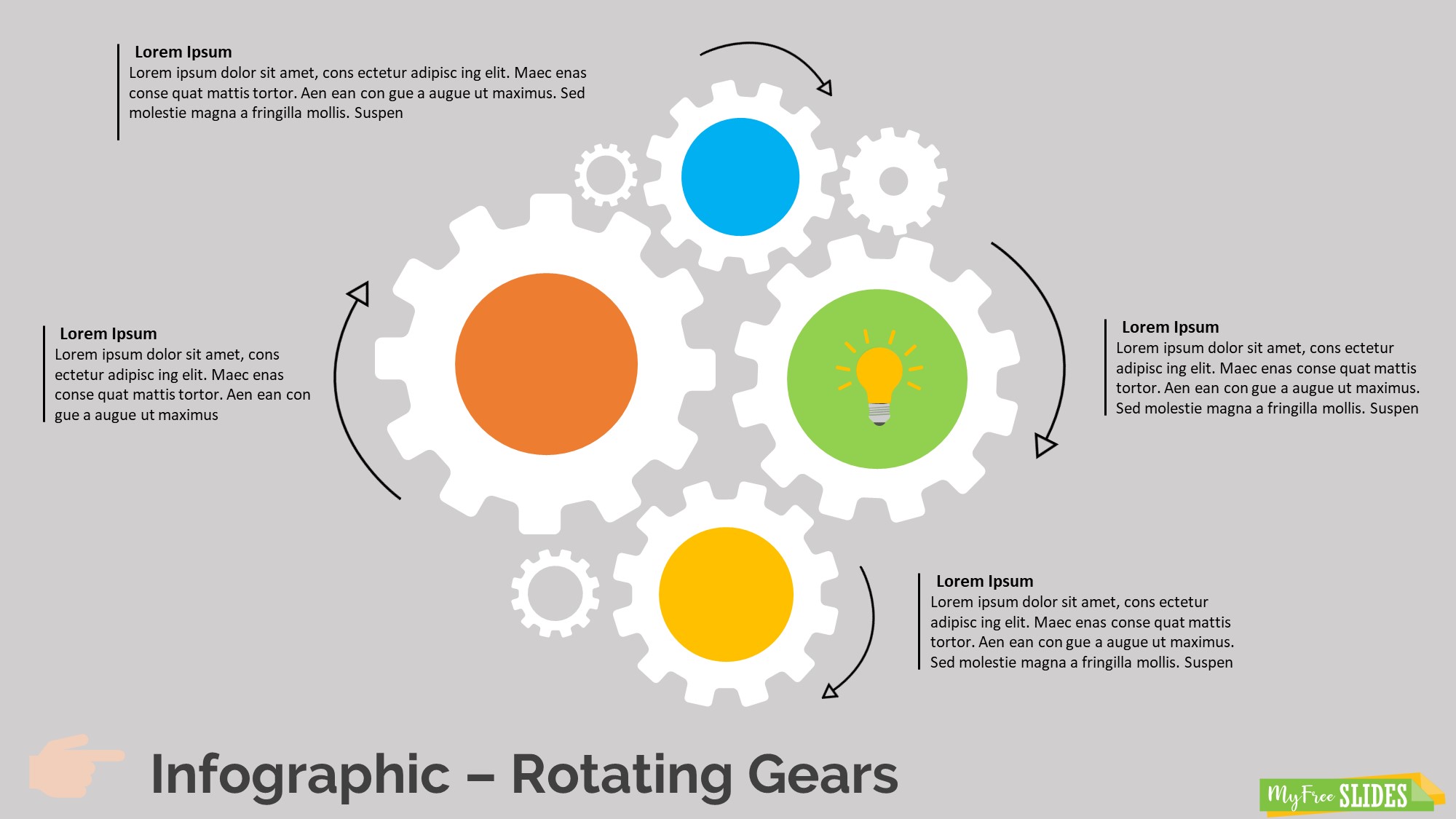 Rotating Gears Infographic Slide