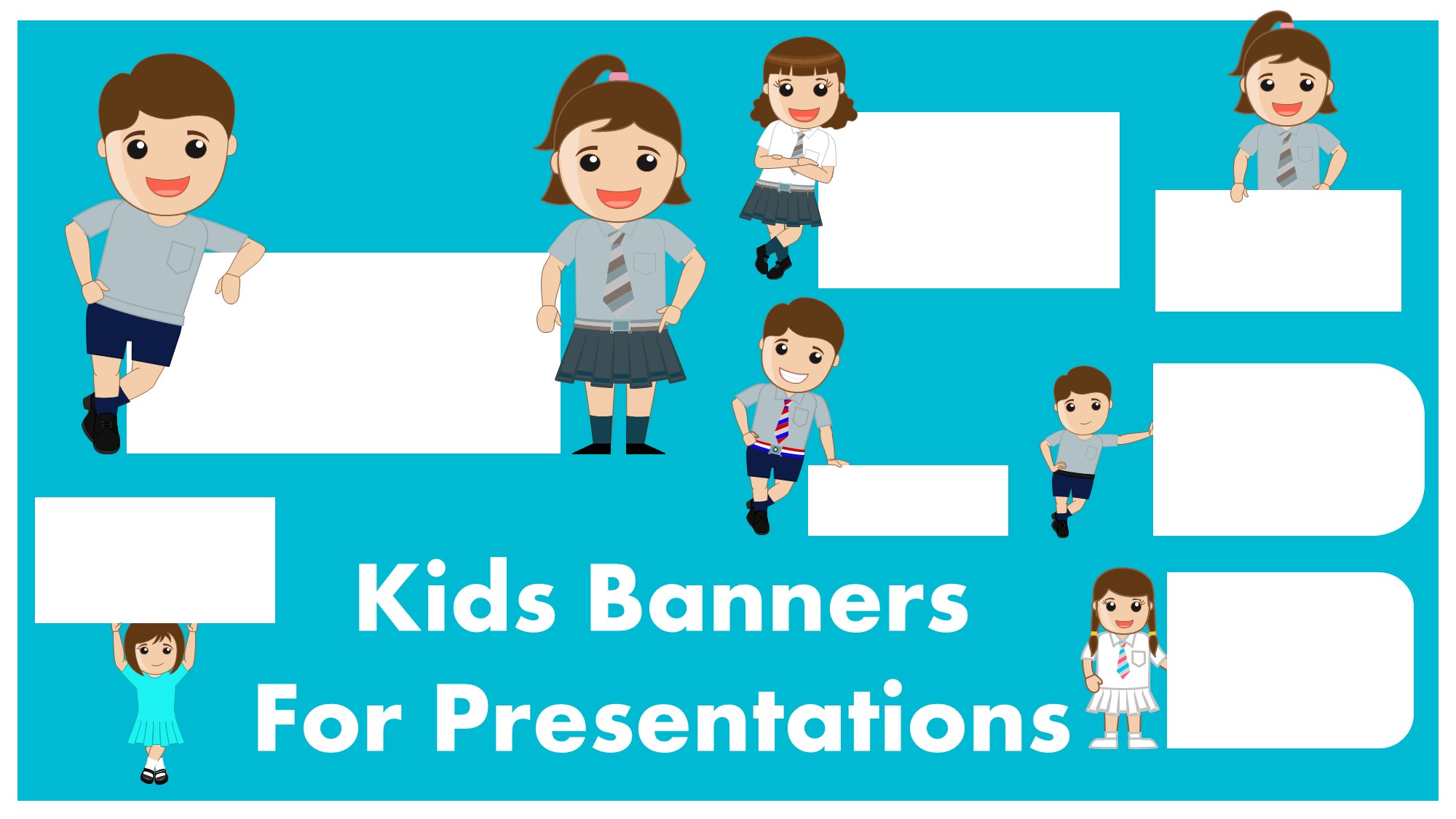 kids banners presentation