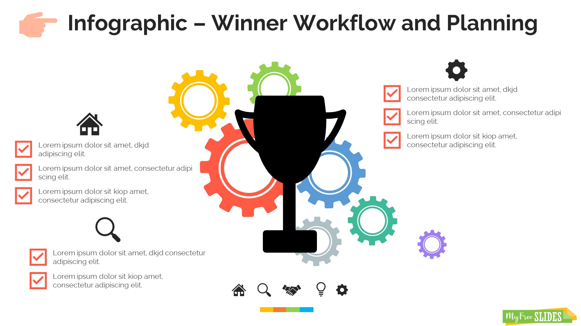 Winner Workflow and Planning Google Slides Themes